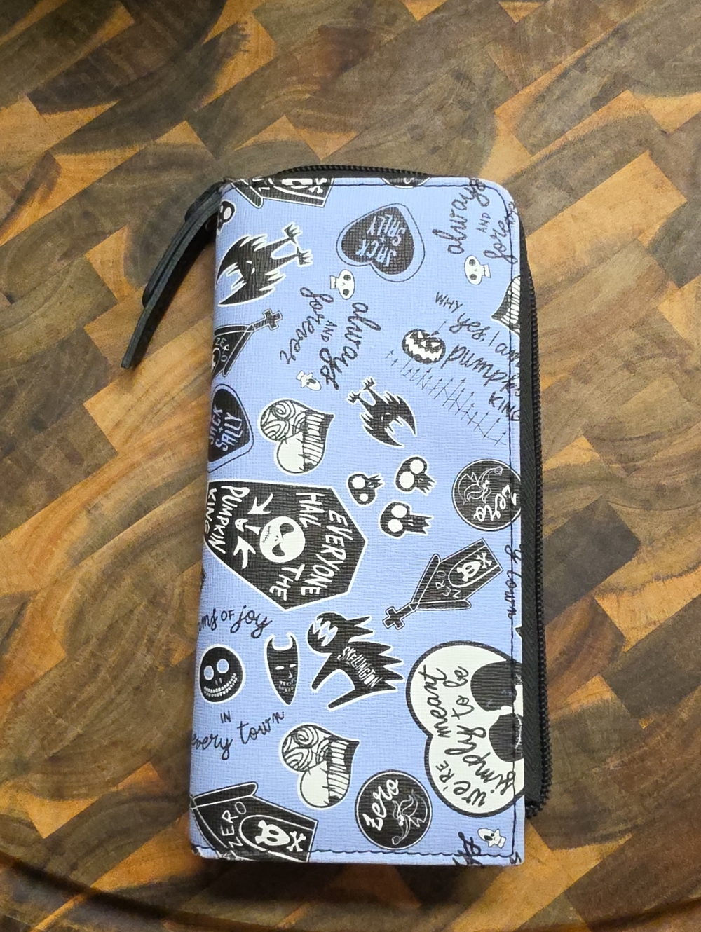 Nightmare Before Christmas Long Zip-up Wallet